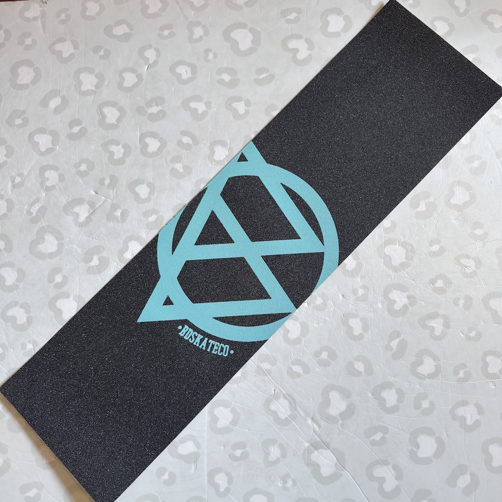 BD SKATE CO - Blue Concentric Logo Skateboard Griptape 