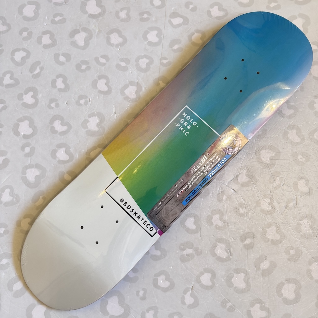BD SKATE CO - Teal Holographic 8.0" Skateboard Deck