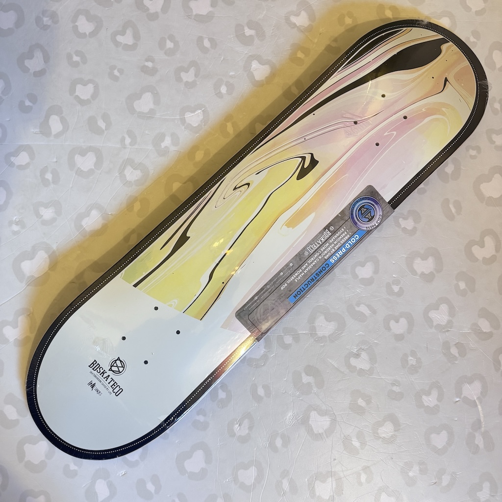 BD SKATE CO - White Ink 8.0" Skateboard Deck