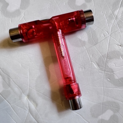 BD SKATE CO - Red Transparent Skateboard Tool