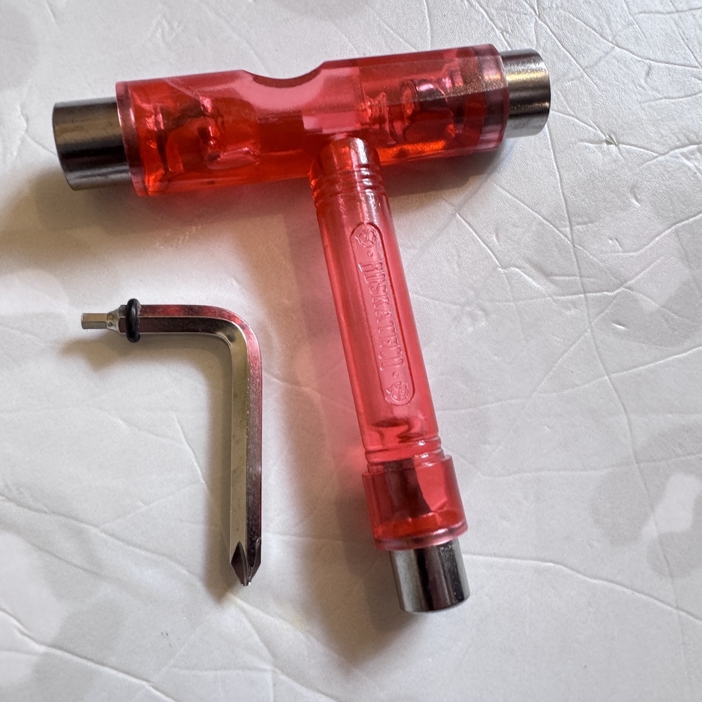 BD SKATE CO - Red Transparent Skateboard Tool