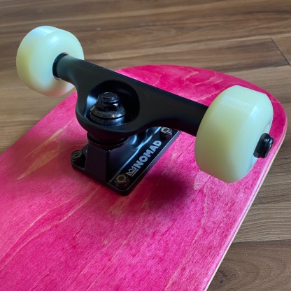BLANK - Red 7.5" Complete Skateboard (Nomad, Shipwreck & Boardbasher Custom) 