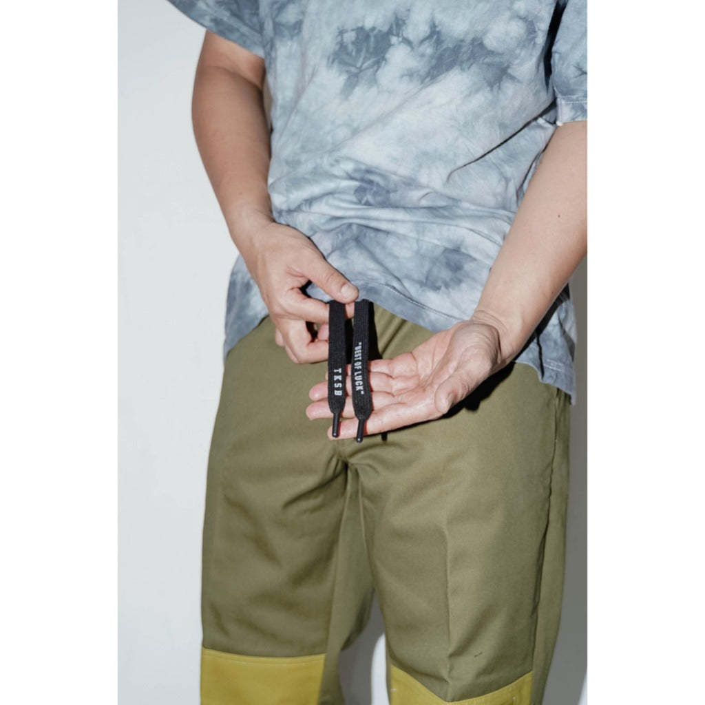 TKSB - Black "Best Of Luck" Lace Belt