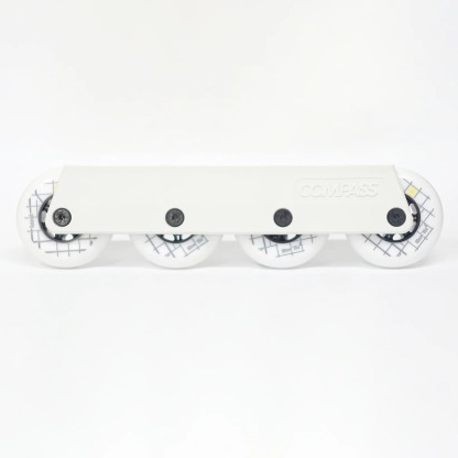 COMPASS - White/White Blue Ridge 80mm UFS Inline Skate Frameset