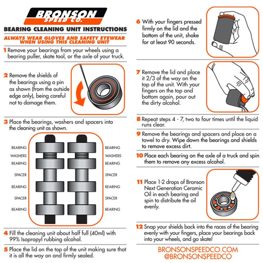 BRONSON - Skate Bearing Cleaning Unit