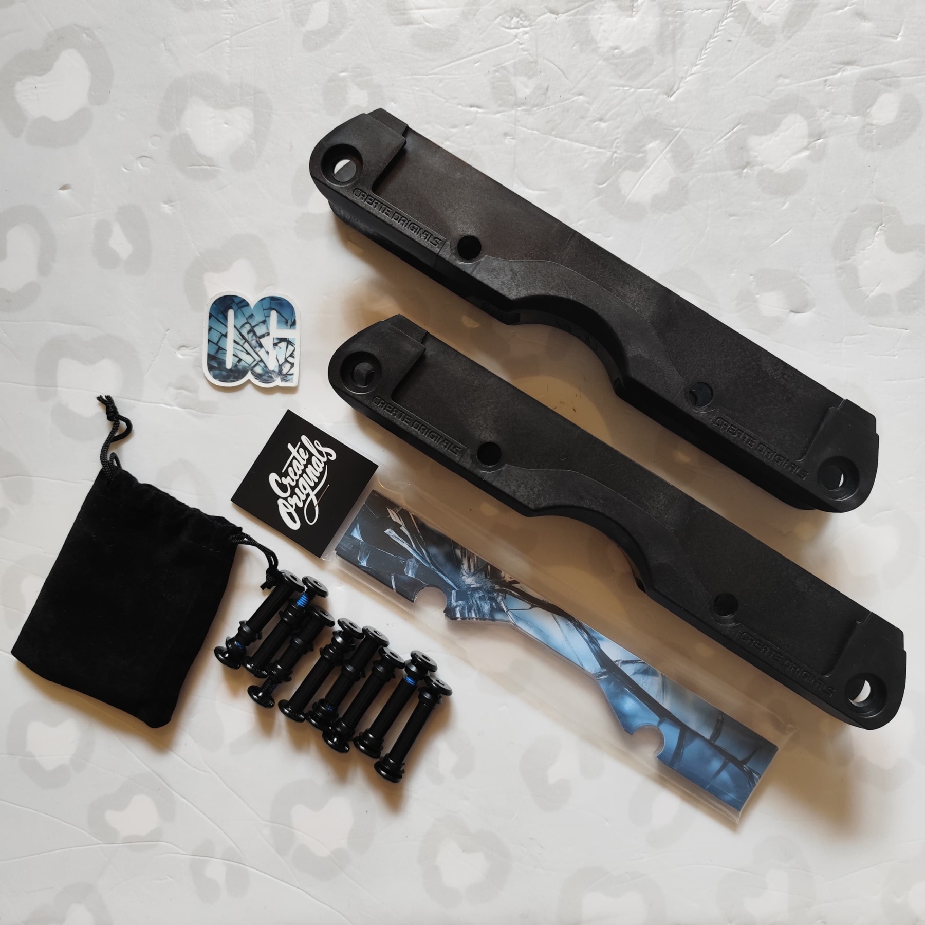 CREATE ORIGINALS - Broskow Fractured Vision (Black / Light Grey) UFS Aggressive Inline Skate Frames