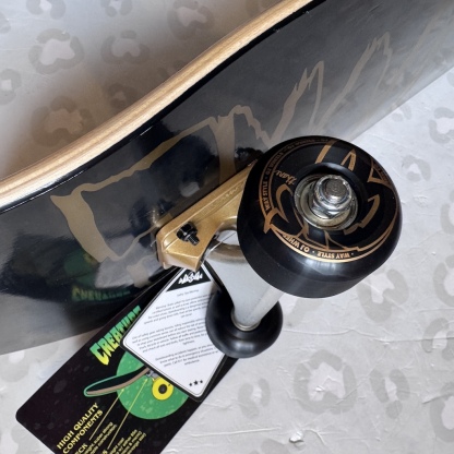 CREATURE - Logo Outline Black & Gold 8.25" Complete Skateboard
