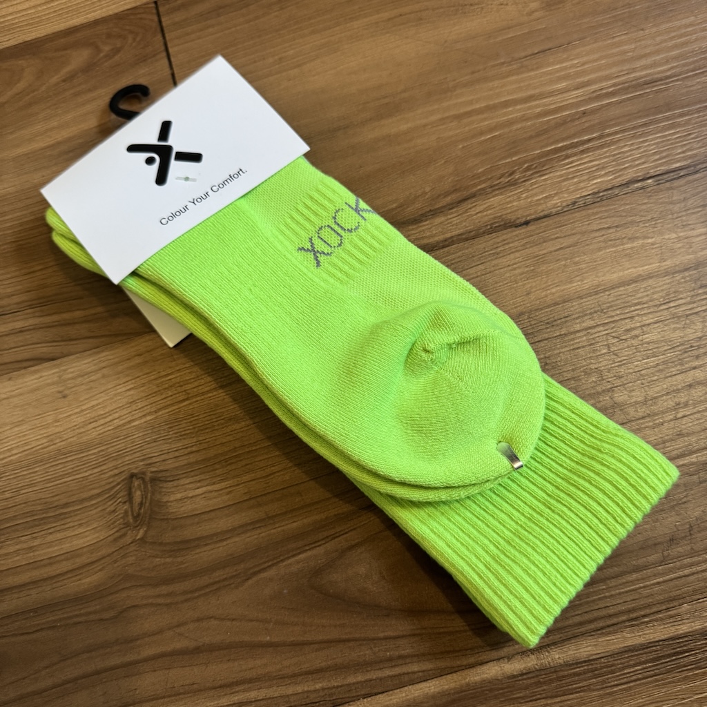 XOCKS - C10 Neon Yellow Crew Socks