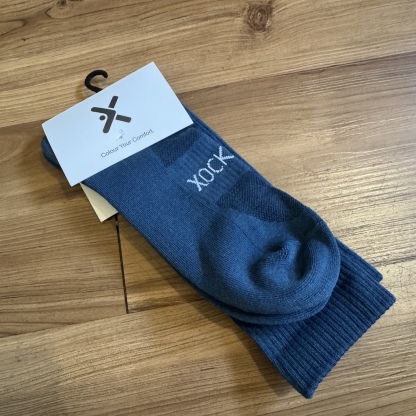 XOCKS - C16 Charcoal Blue Crew Socks