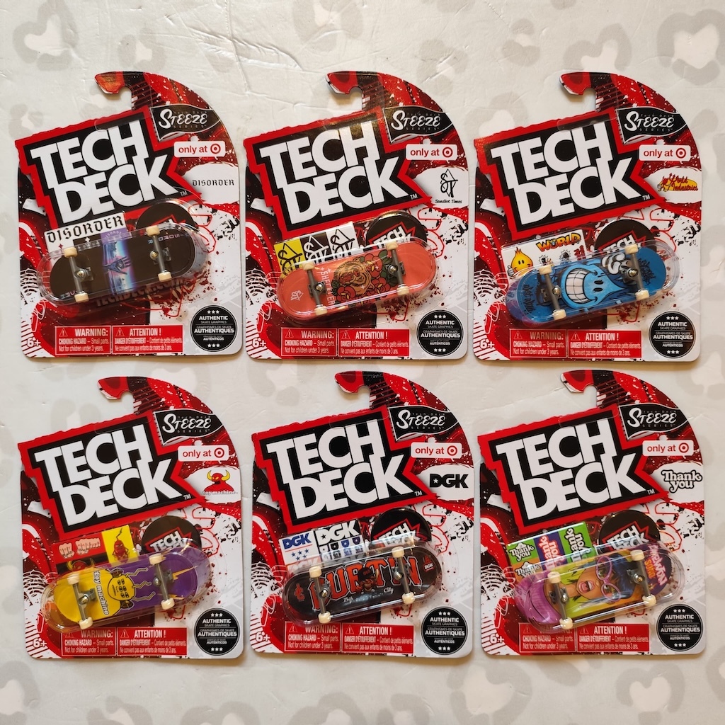 TECH DECK - Plastic Singles 30mm Fingerboard (Set A) 