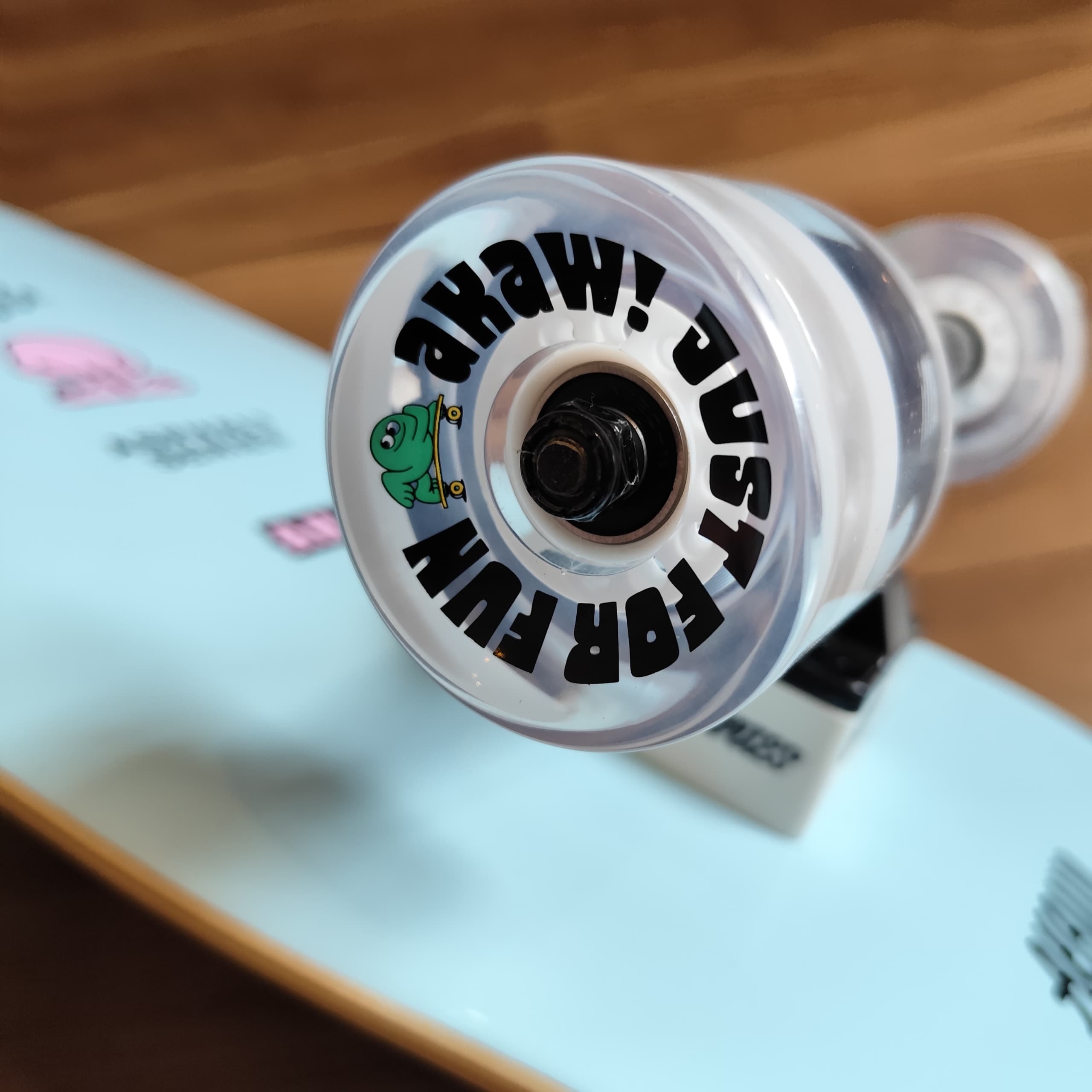 AKAW! - Blue Concrete Beach 10" x 32" Complete Surfskate Cruiser Skateboard