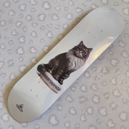 DELTA - Grey Grandma Cat (8.0" / 8.125") Skateboard Deck