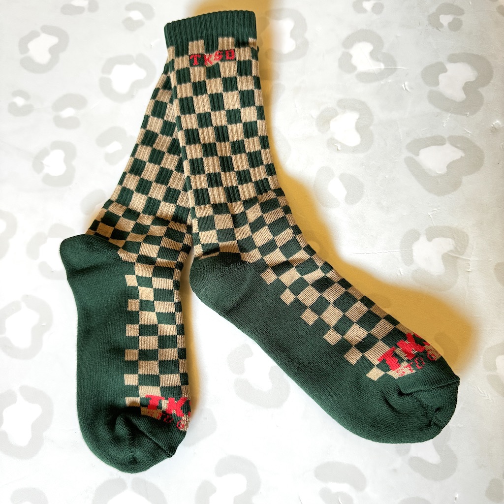 TKSB - Checker Green Socks
