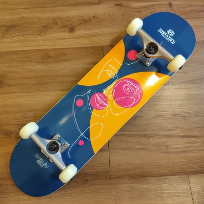 BD SKATE CO - Continuity Navy 8.0" Complete Skateboard (Independent Promo Deal)