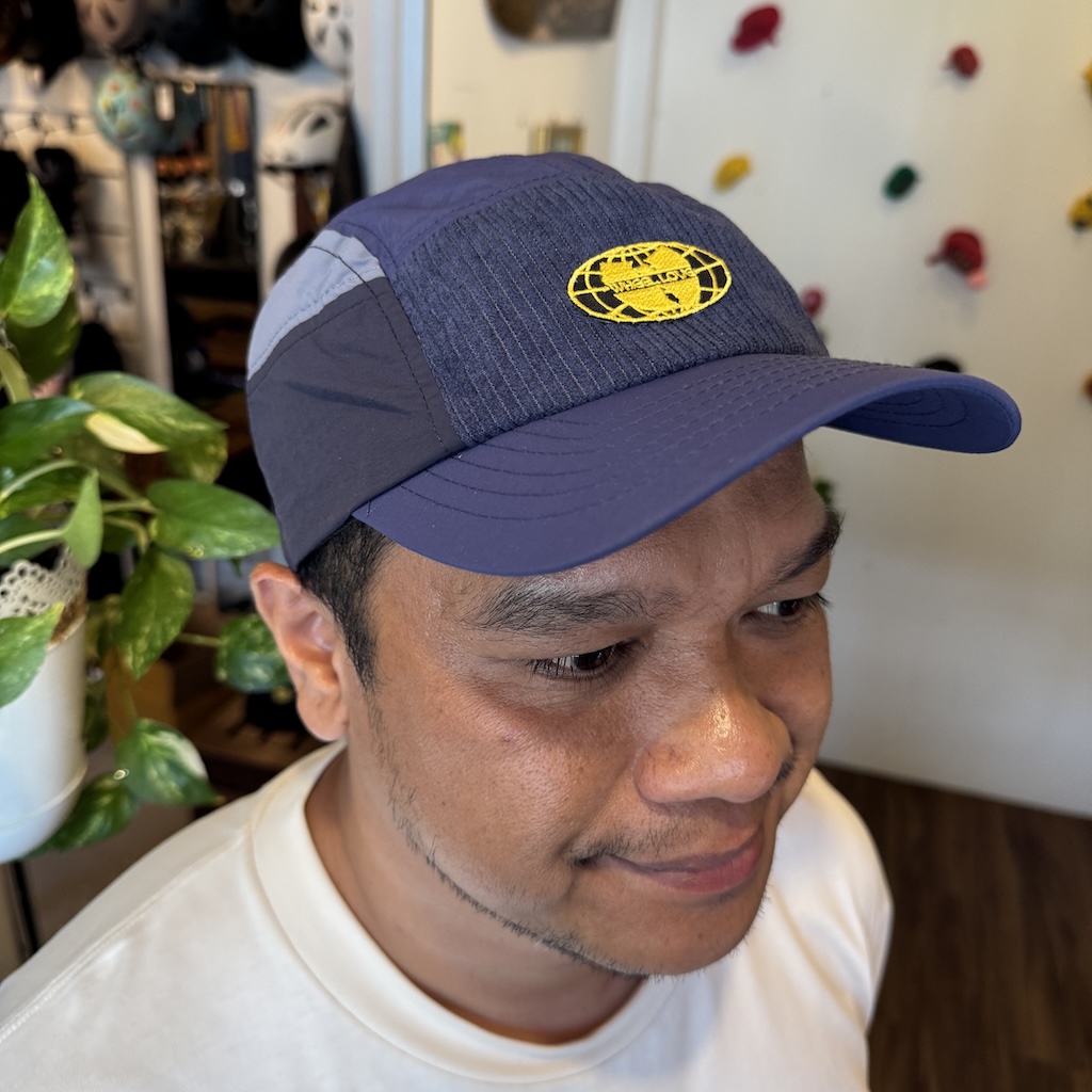WHEEL LOVE - Blue Corduroy Globe Wu Quick Dry Cap