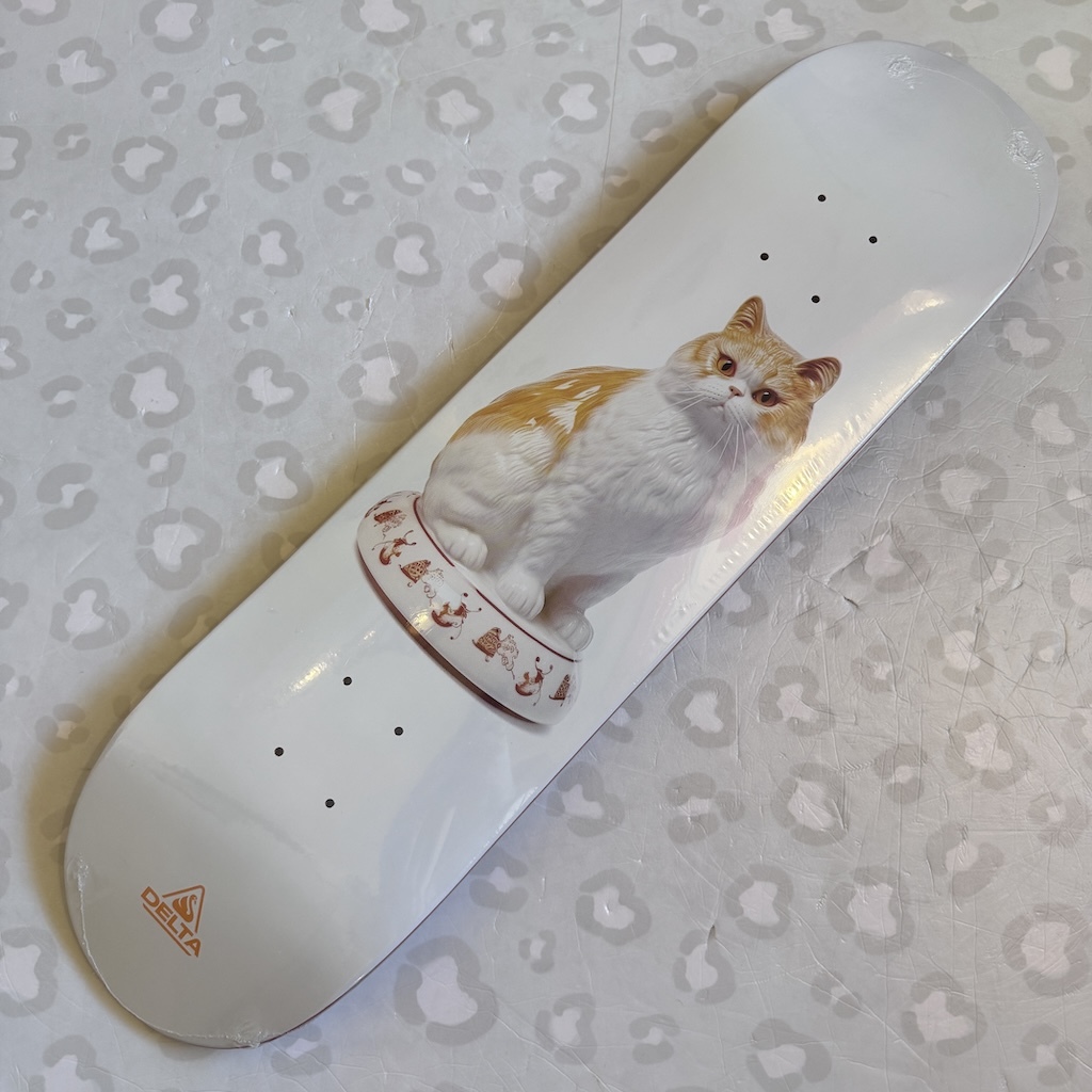 DELTA - Orange Grandma Cat 8.0" Skateboard Deck