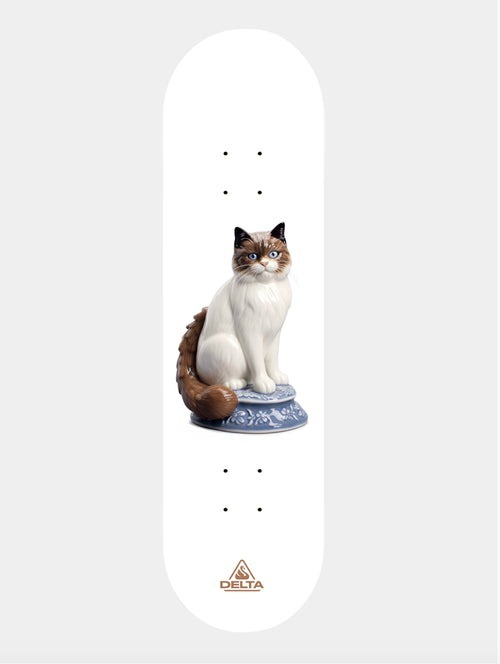 DELTA - Brown Grandma Cat 8.25" Skateboard Deck