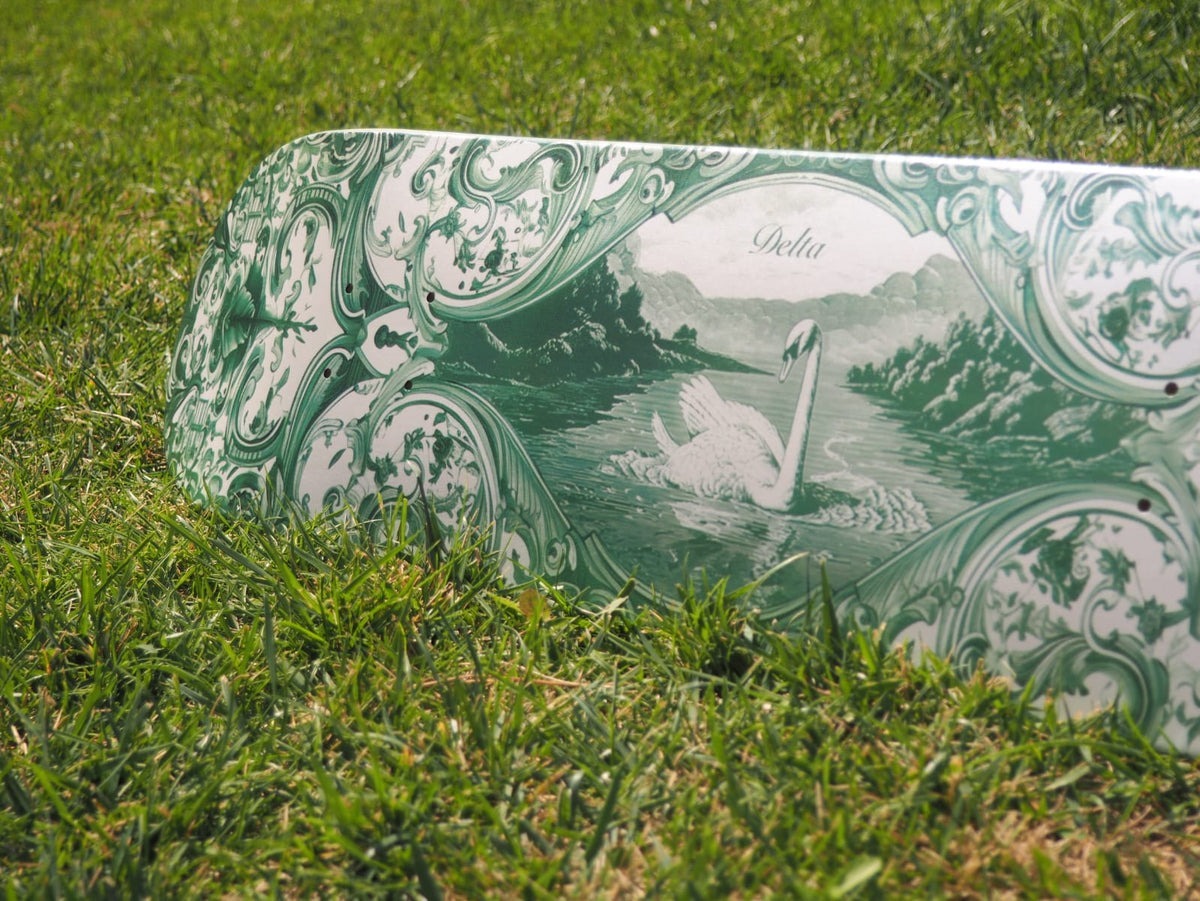 DELTA - Green Dishes 8.0" Skateboard Deck