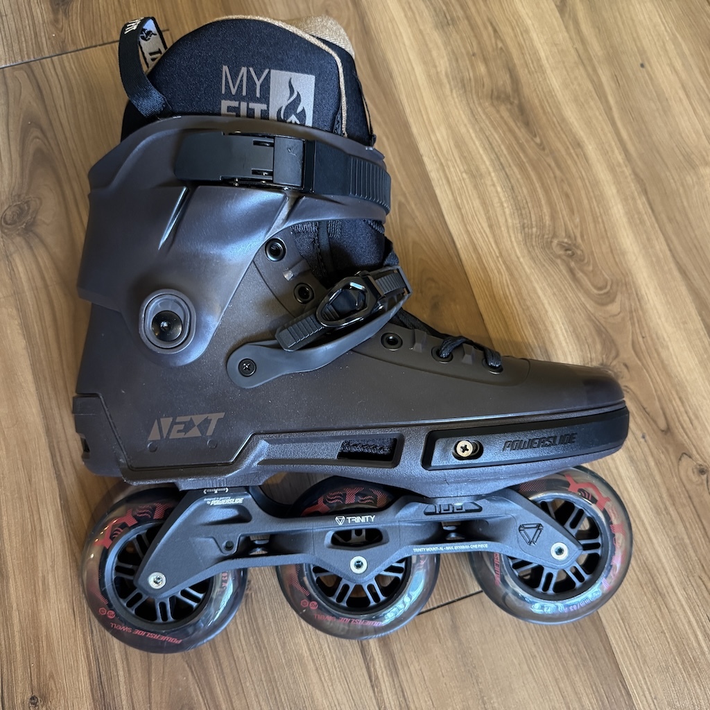 POWERSLIDE - Custom Next 100 Urban Inline Skates (EU46-47 / Brown / Recall Liner)