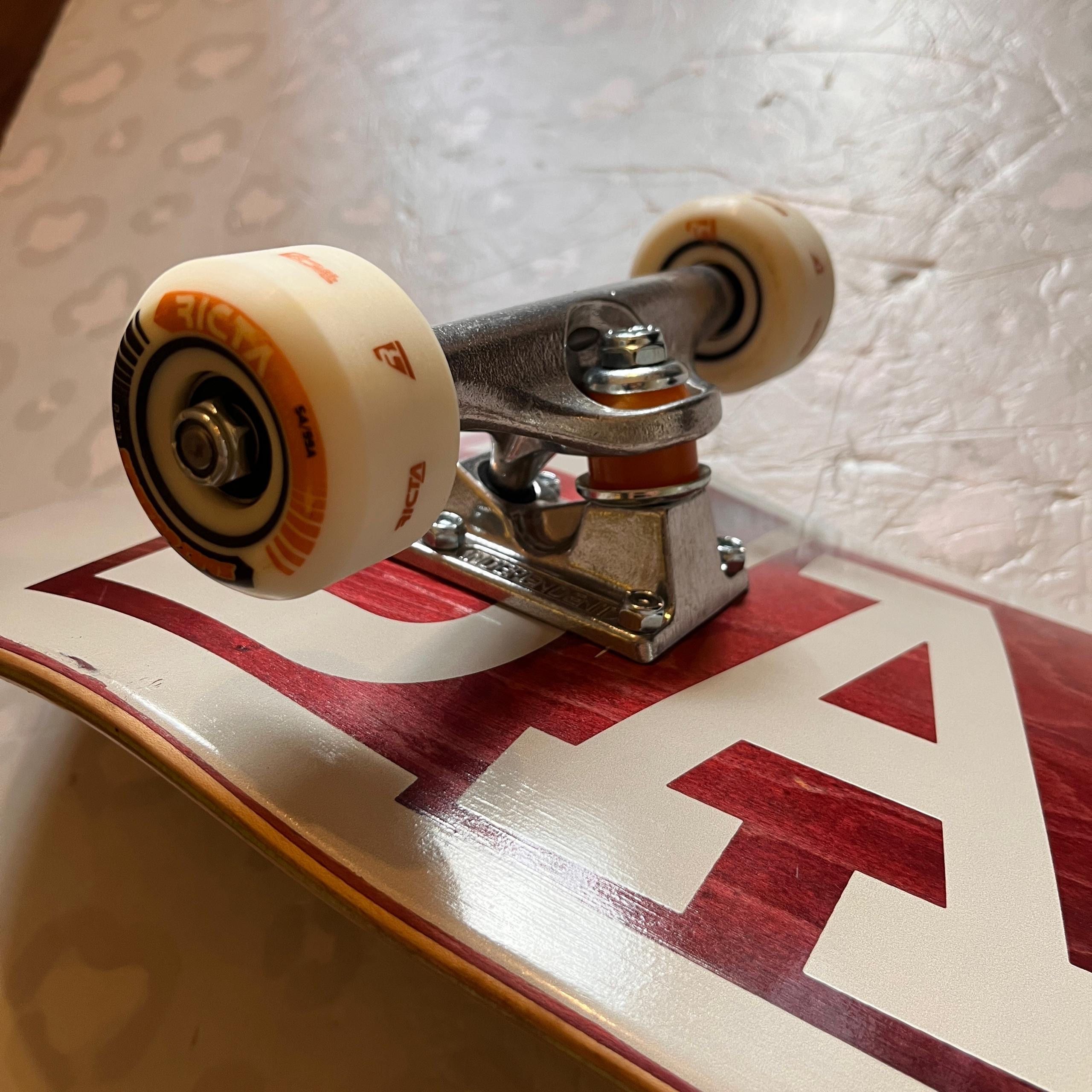 BAKER - Reynolds Ribbon Tan Yellow 8.5" Complete Skateboard (Independent + Ricta Promo)