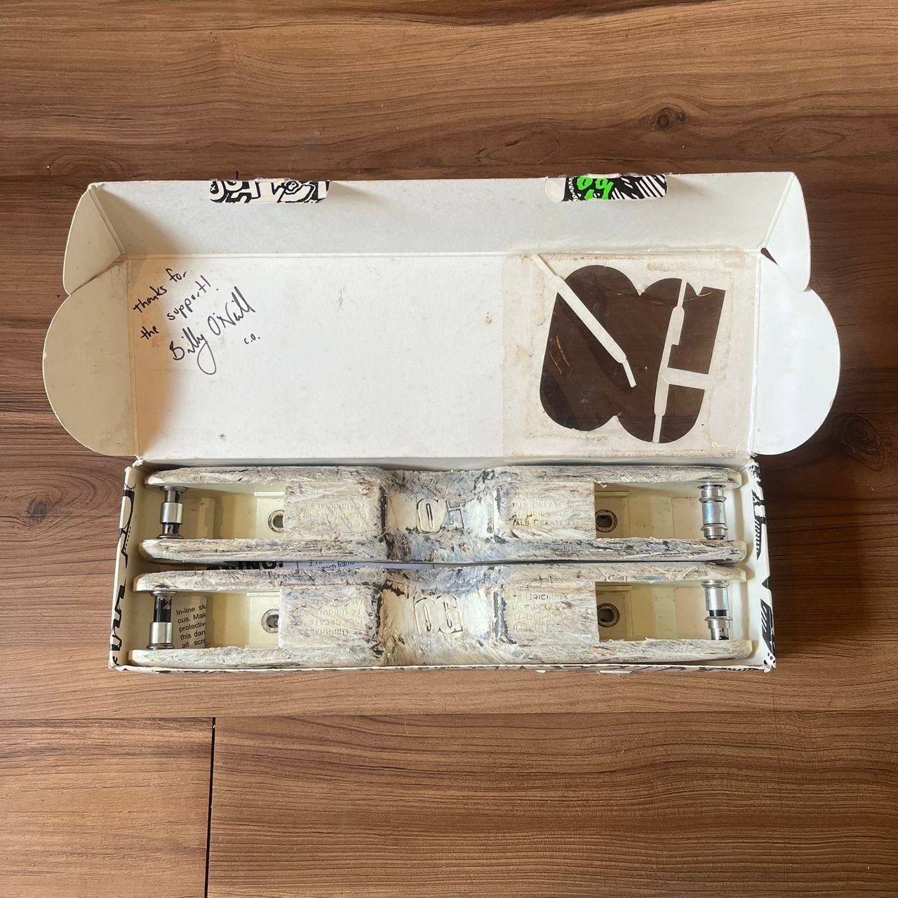 CREATE ORIGINALS - White UFS Aggressive Inline Skate Frames (L / USED)