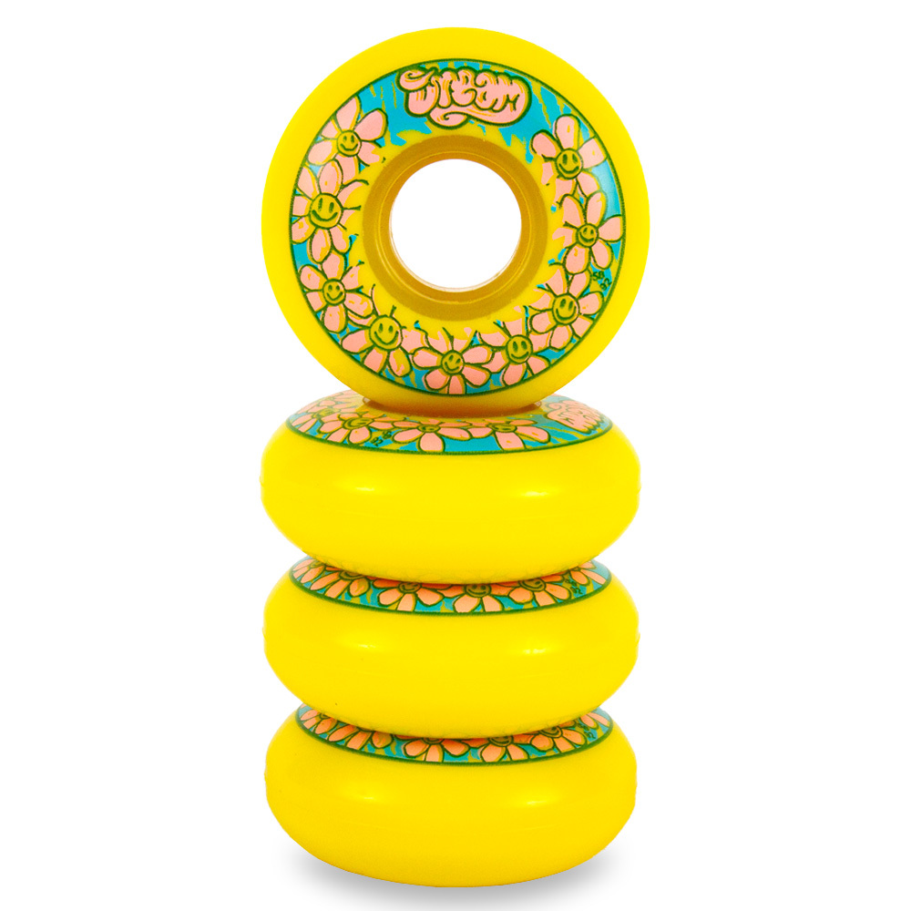 DREAM - Daisy Yellow 58mm/92a Aggressive Inline Skate Wheels