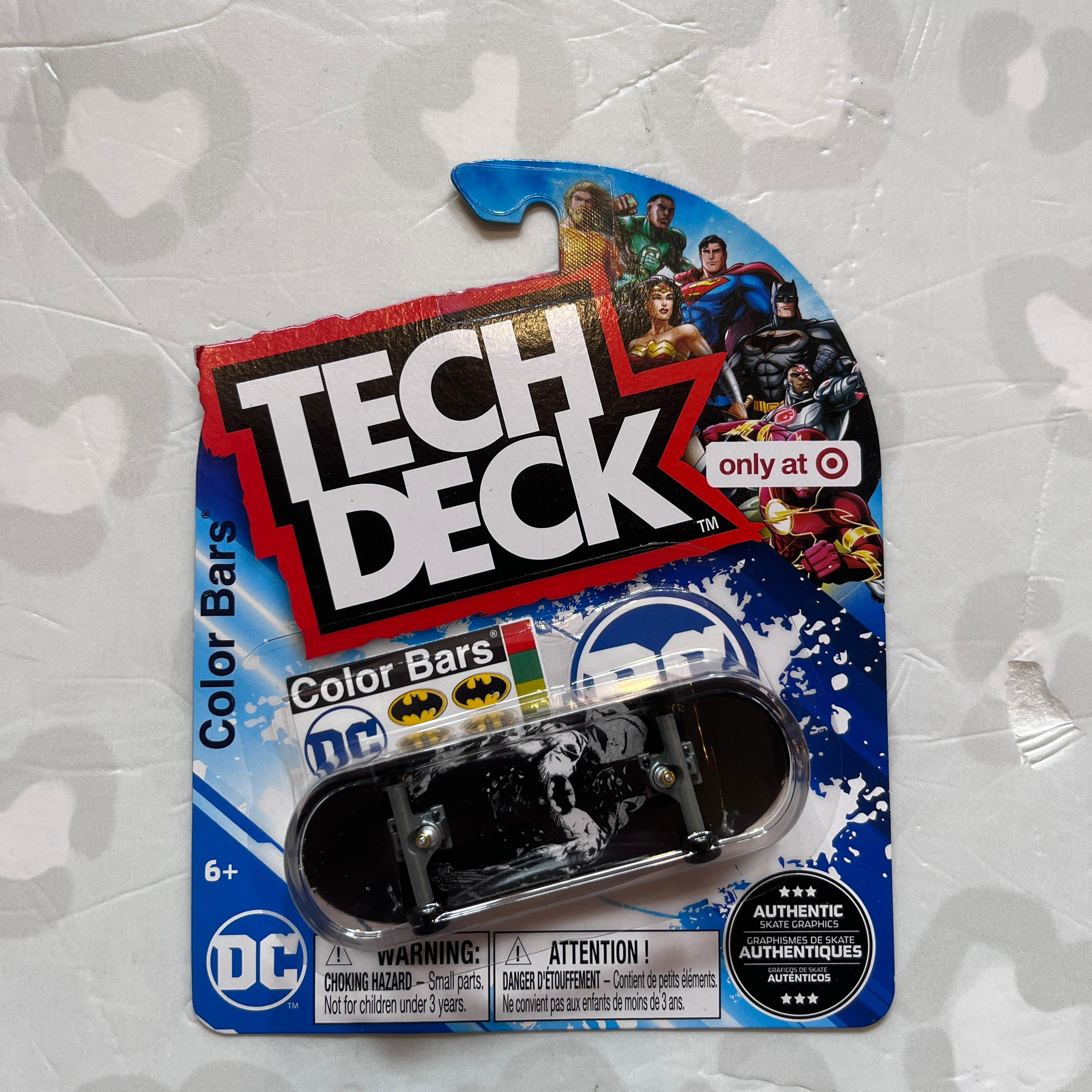 TECH DECK - Plastic Single 30mm Fingerboards (DC Comics Set)