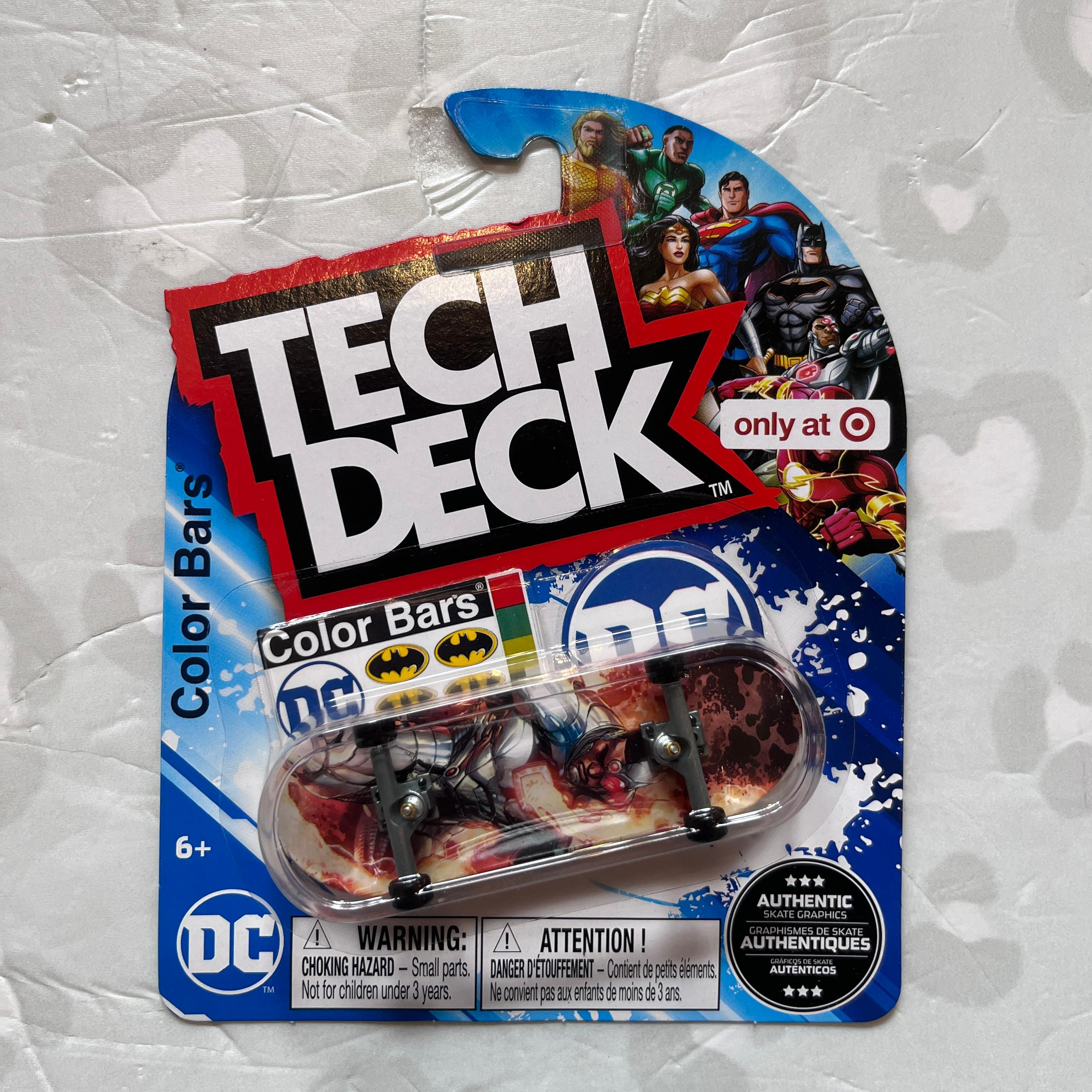TECH DECK - Plastic Single 30mm Fingerboards (DC Comics Set)