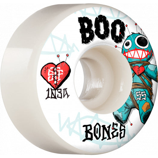 BONES - Boo Voodoo Street Tech Formula 55mm/103a V4 Wide Skateboard Wheels