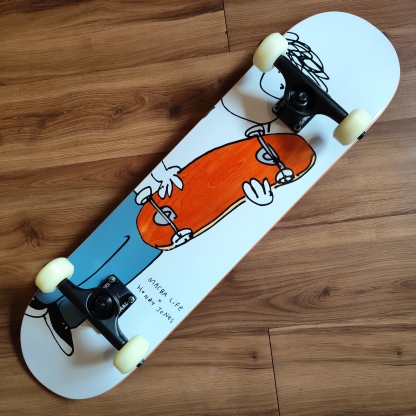 MACBA LIFE - Henry Jones Skate 7.75" Complete Skateboard (Nomad + BD Promo)