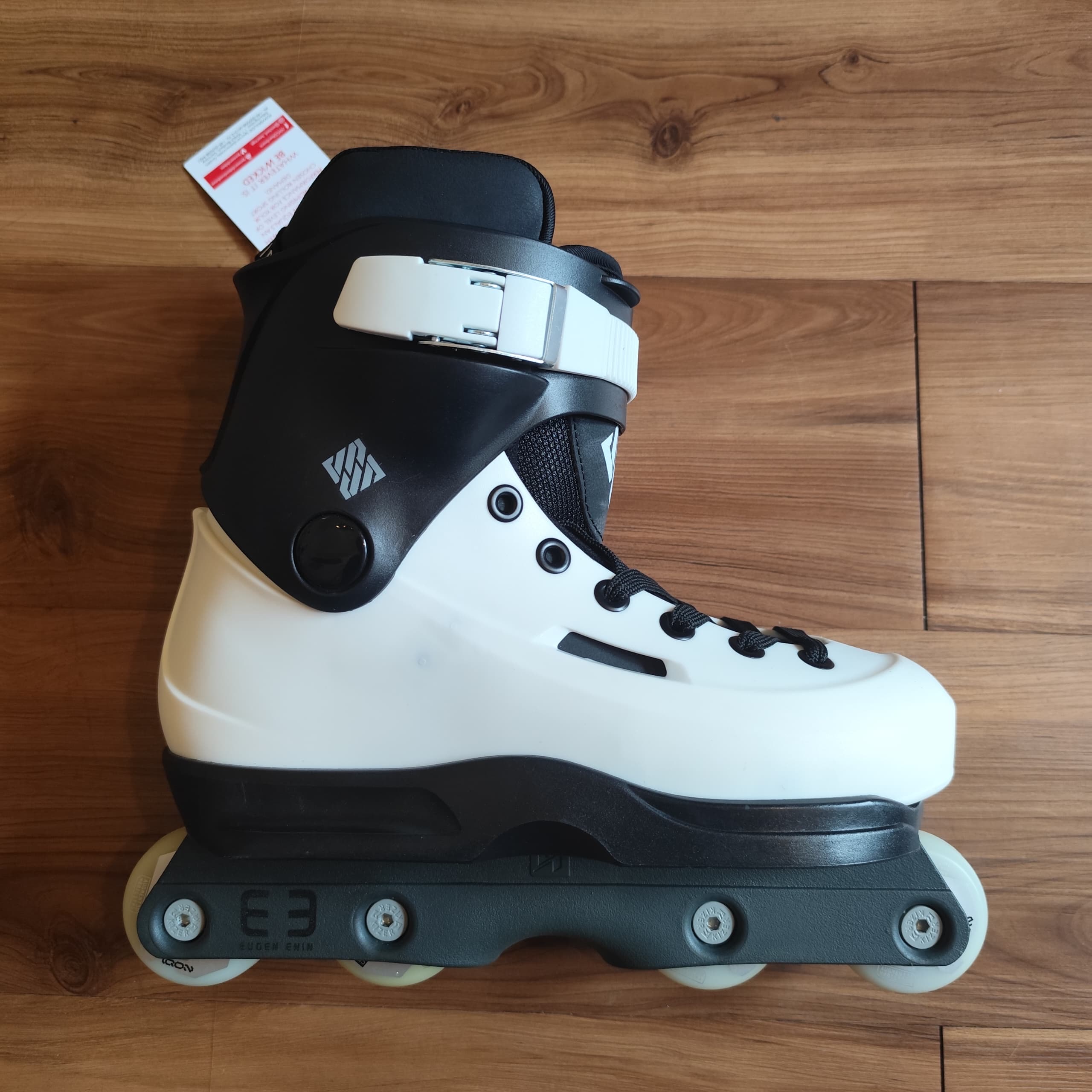USD - Sway 57 (Black / White) Aggressive Inline Skates (Iqon Custom)