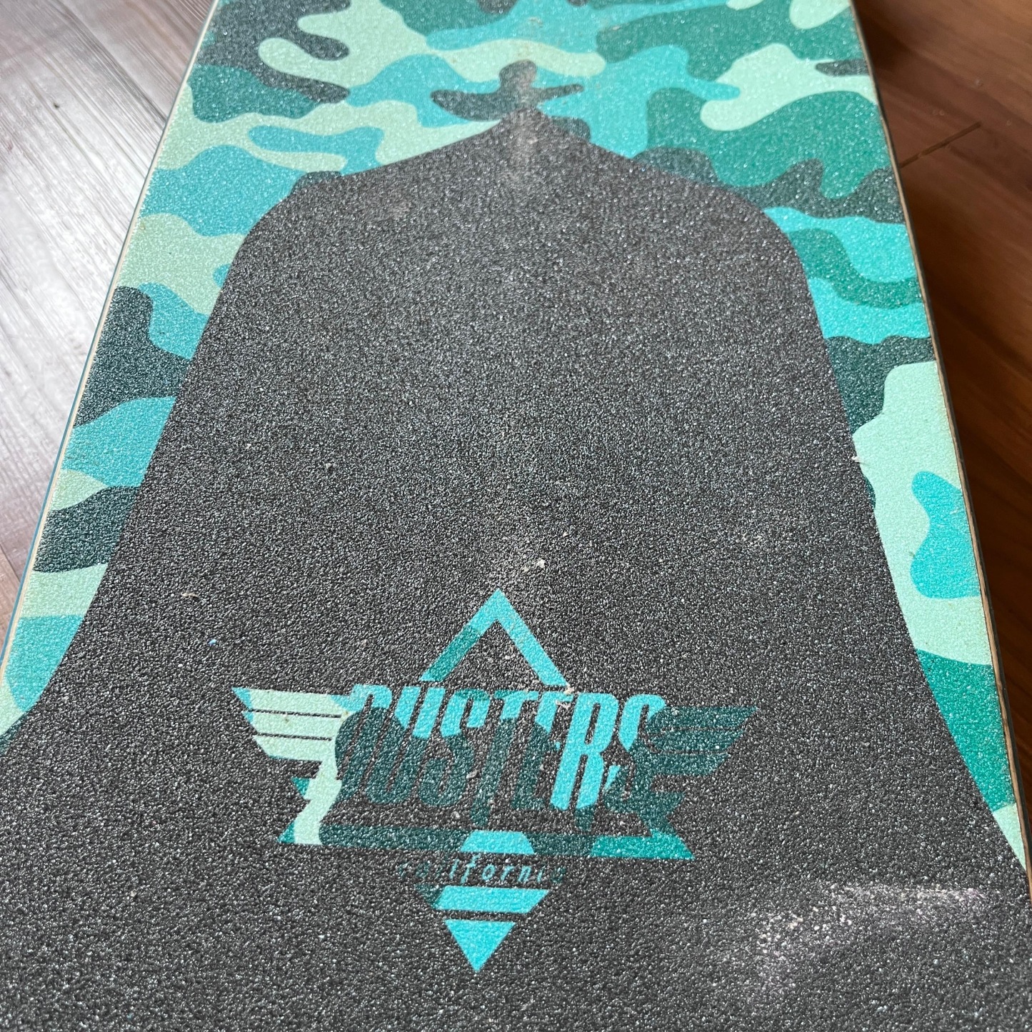 DUSTERS - Channel Dragonfly Camo/Teal 34" Complete Longboard (DISPLAY UNIT)