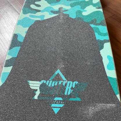 DUSTERS - Channel Dragonfly Camo/Teal 34" Complete Longboard (DISPLAY UNIT)