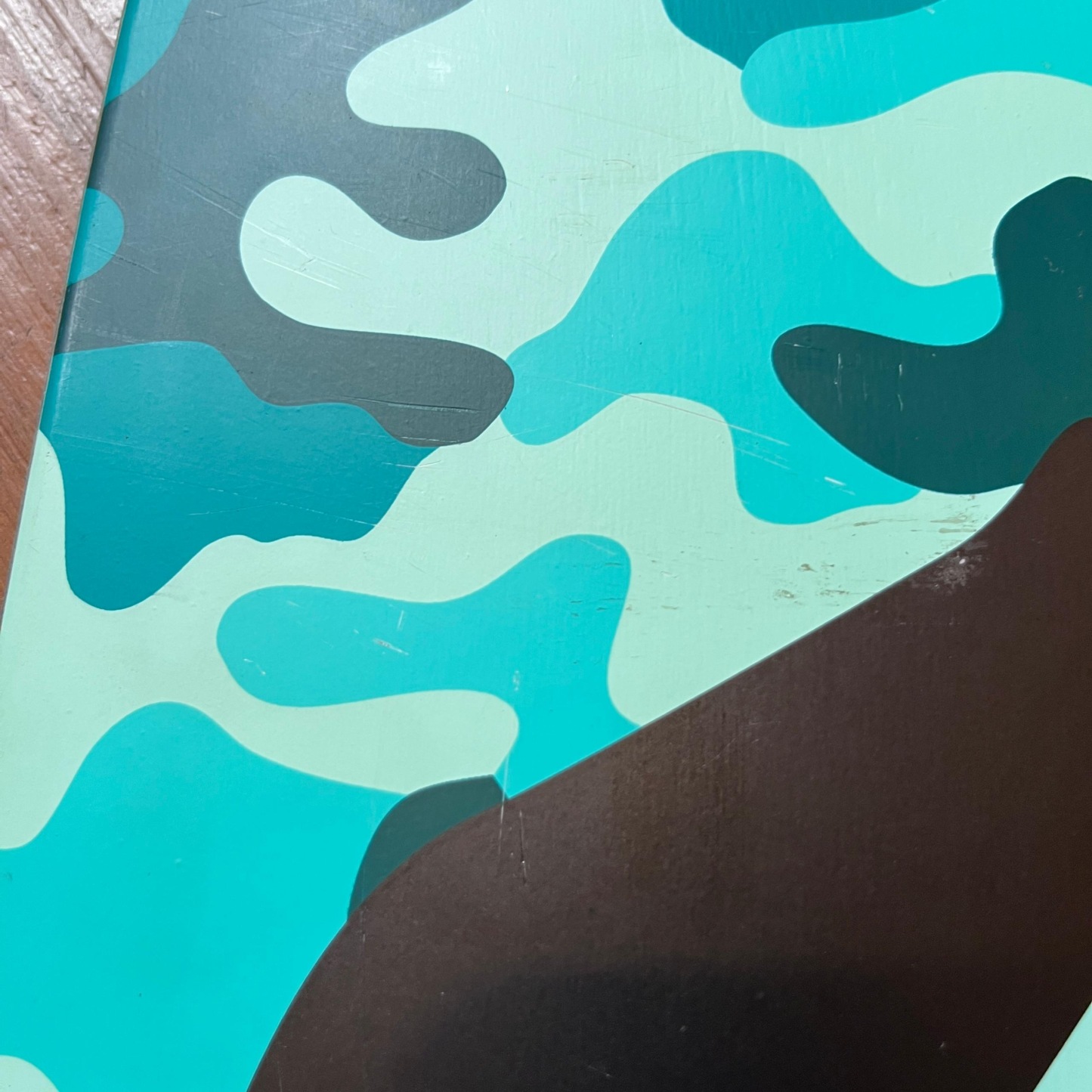 DUSTERS - Channel Dragonfly Camo/Teal 34" Complete Longboard (DISPLAY UNIT)