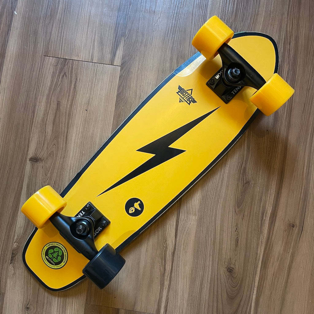 DUSTERS - Bird Bolt Yellow 25" Cruiser Skateboard