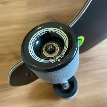 DUSTERS - Channel Blooming Black/White 38" Drop Through Longboard (Clearance Sale With Free Helmet!)