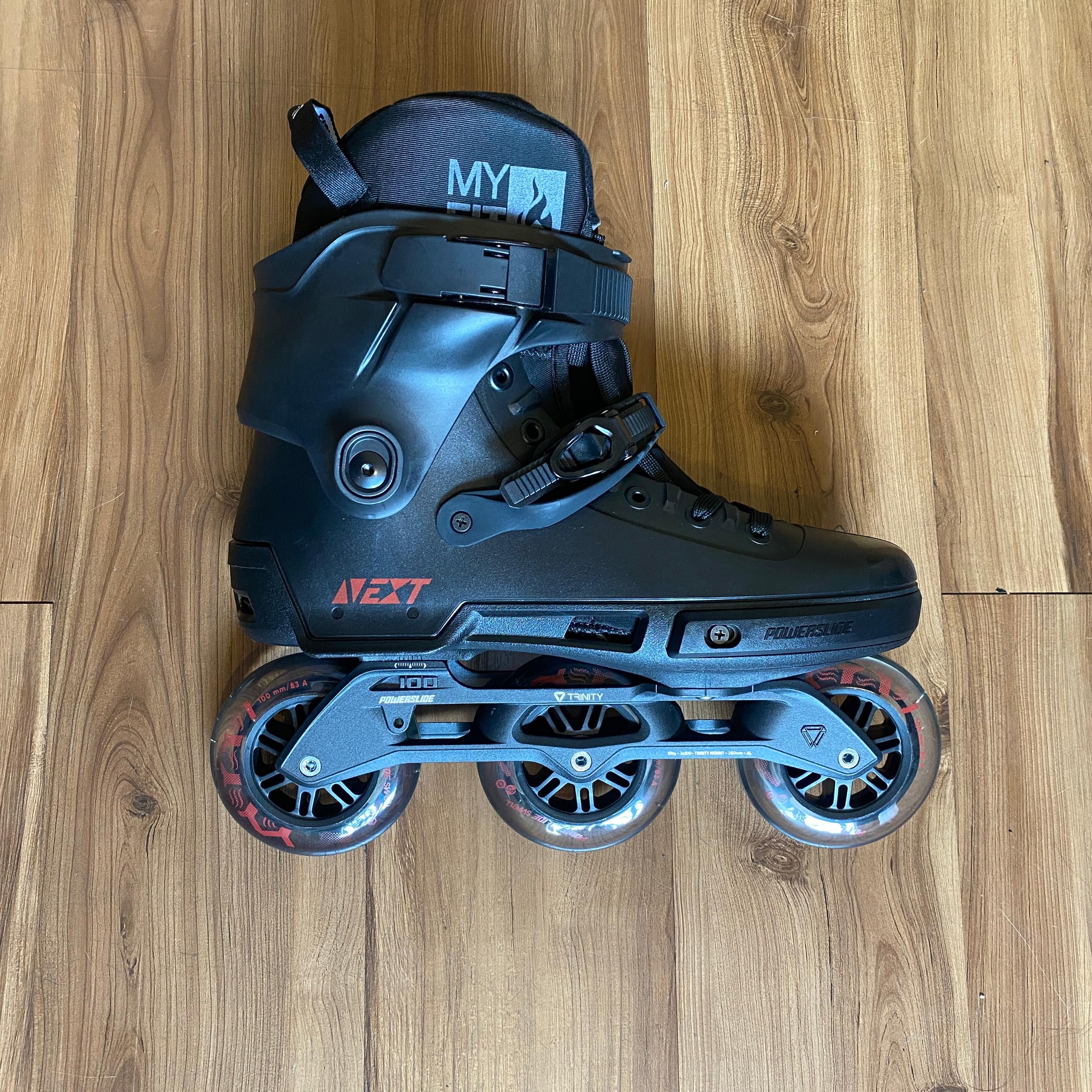 POWERSLIDE - Custom Next 100 Urban Inline Skates (EU46-47 / Black / Recall Liner)