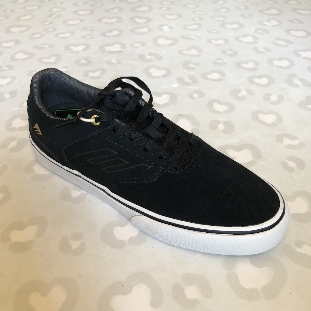 EMERICA - Low Vulc (Black/Gold/White) Skate Shoes