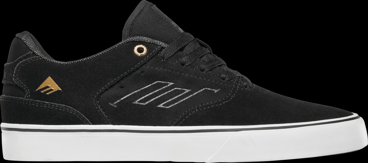EMERICA - Low Vulc (Black/Gold/White) Skate Shoes
