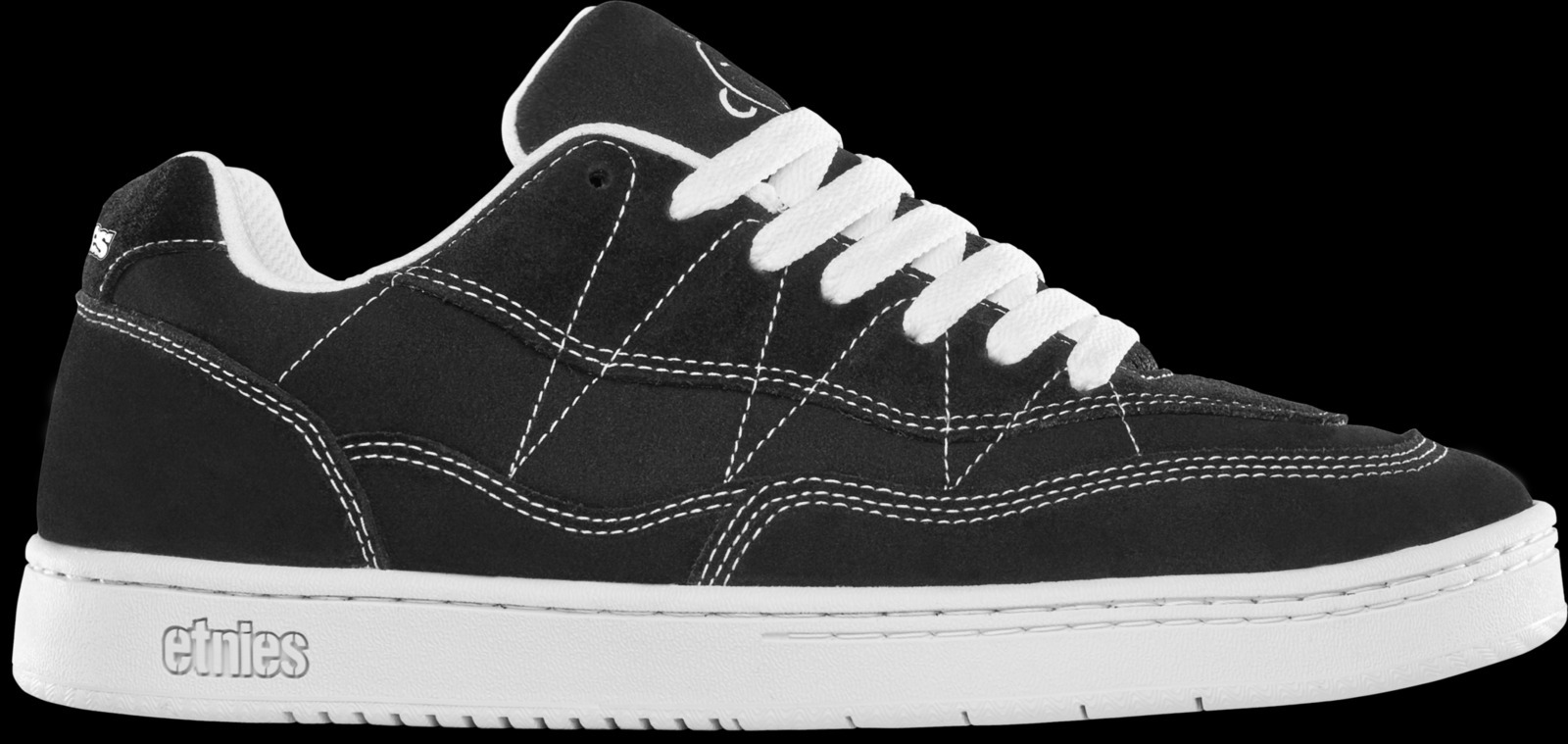 ETNIES - Snake (Black/White) Skate Shoes