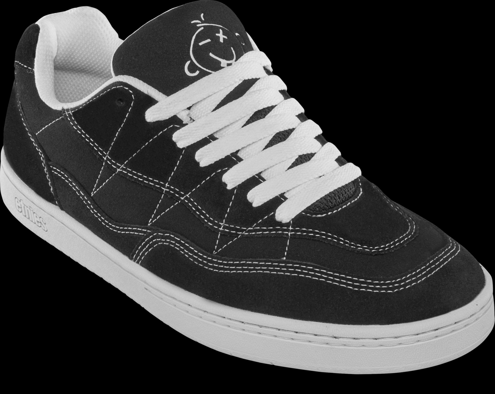 ETNIES - Snake (Black/White) Skate Shoes