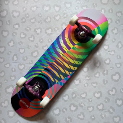 ALMOST - Youness Gradient Cuts Impact 8.375" Complete Skateboard (Darkroom Wheels + Krux Trucks Custom Promo) 