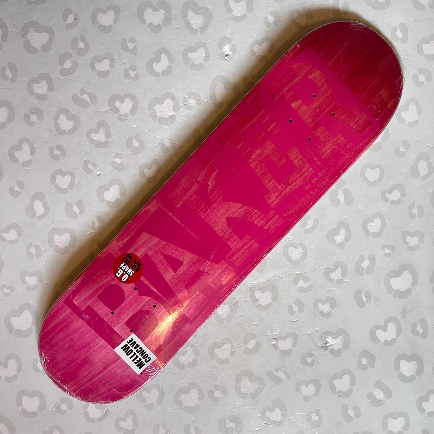 BAKER - Theotis Ribbon Pink Veneer 8.0" Skateboard Deck