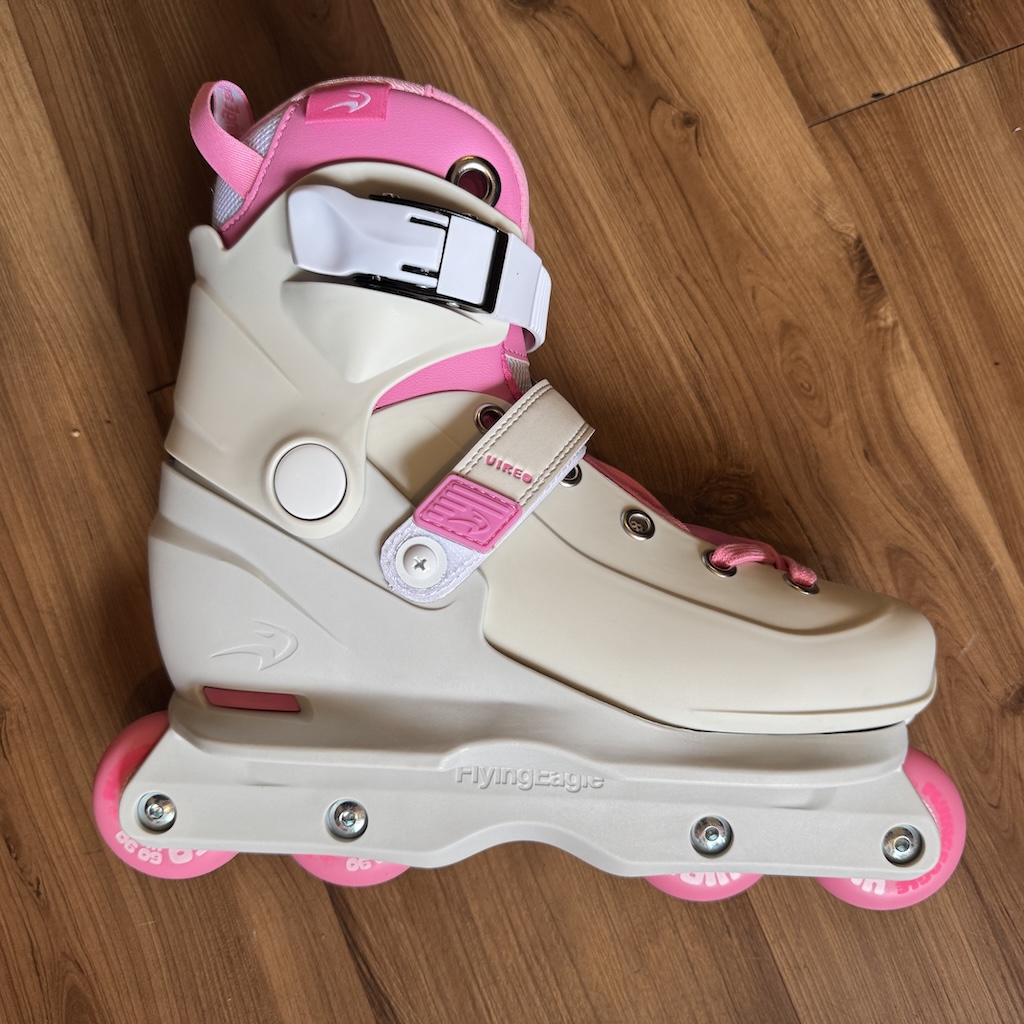 FLYING EAGLE - Soft Pink Vireo Adjustable Kids Aggressive Inline Skates
