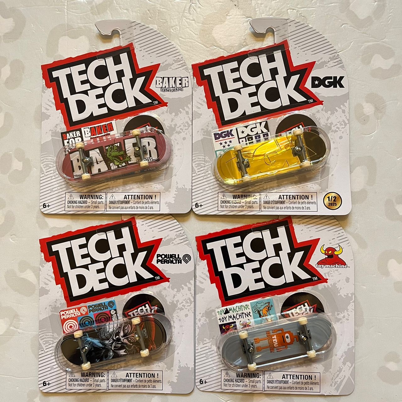 TECH DECK - Plastic Single 30mm Fingerboards (Gamma Set)