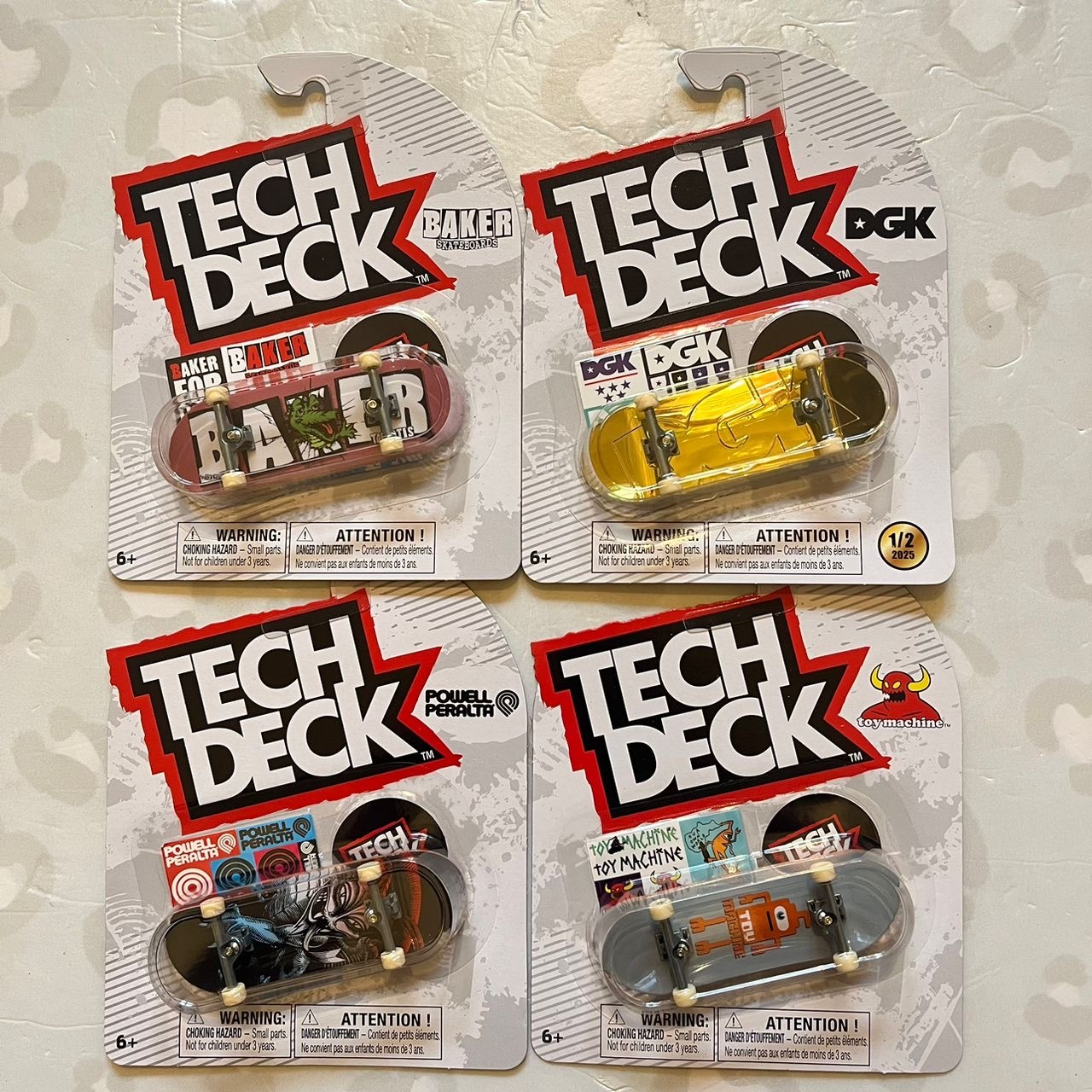 TECH DECK - Plastic Single 30mm Fingerboards (Gamma Set)