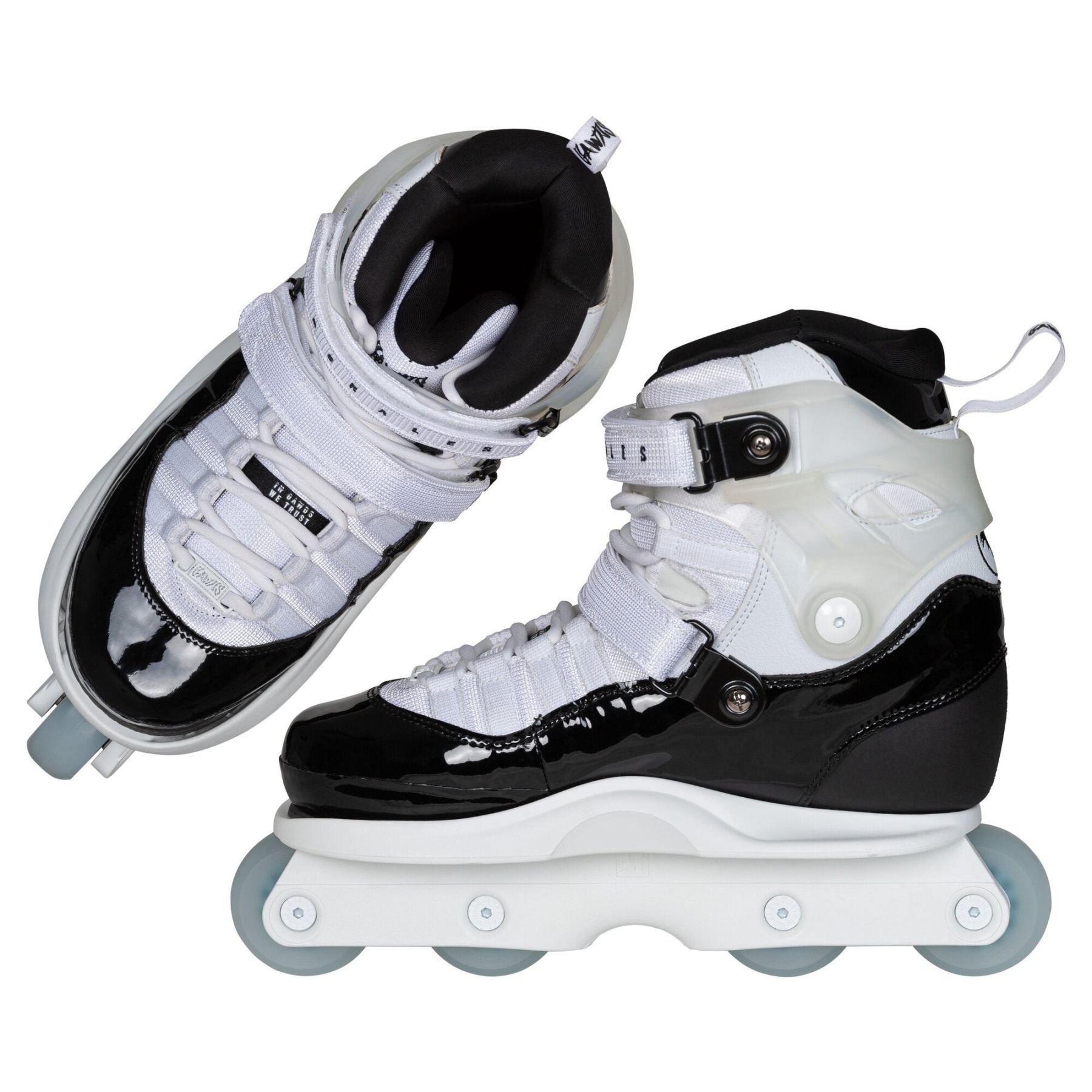 GAWDS - FM5 White/Black Aggressive Inline Skates