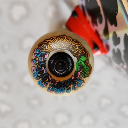SANTA CRUZ - Godzilla Shin Firepit Knox 8.5" x 32.2" Complete Skateboard (Premium Tensor + Slime Balls Custom Promo!)