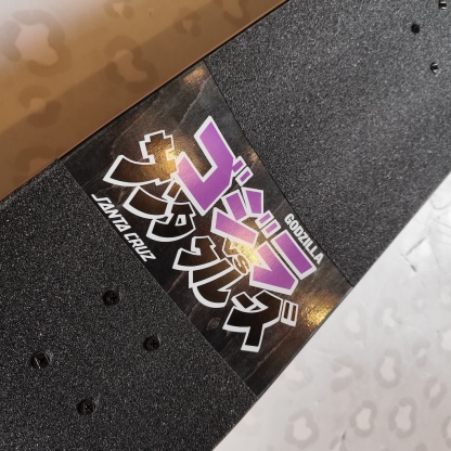 SANTA CRUZ - Godzilla Shin Firepit Knox 8.5" x 32.2" Complete Skateboard (Premium Tensor + Slime Balls Custom Promo!)