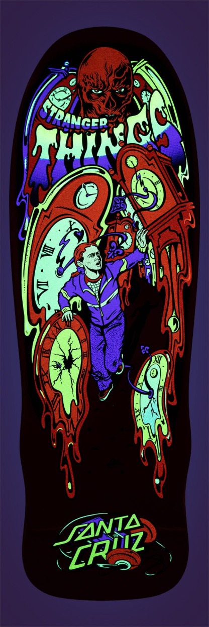 SANTA CRUZ - Stranger Things Grabke Max Melting Clock 9.7